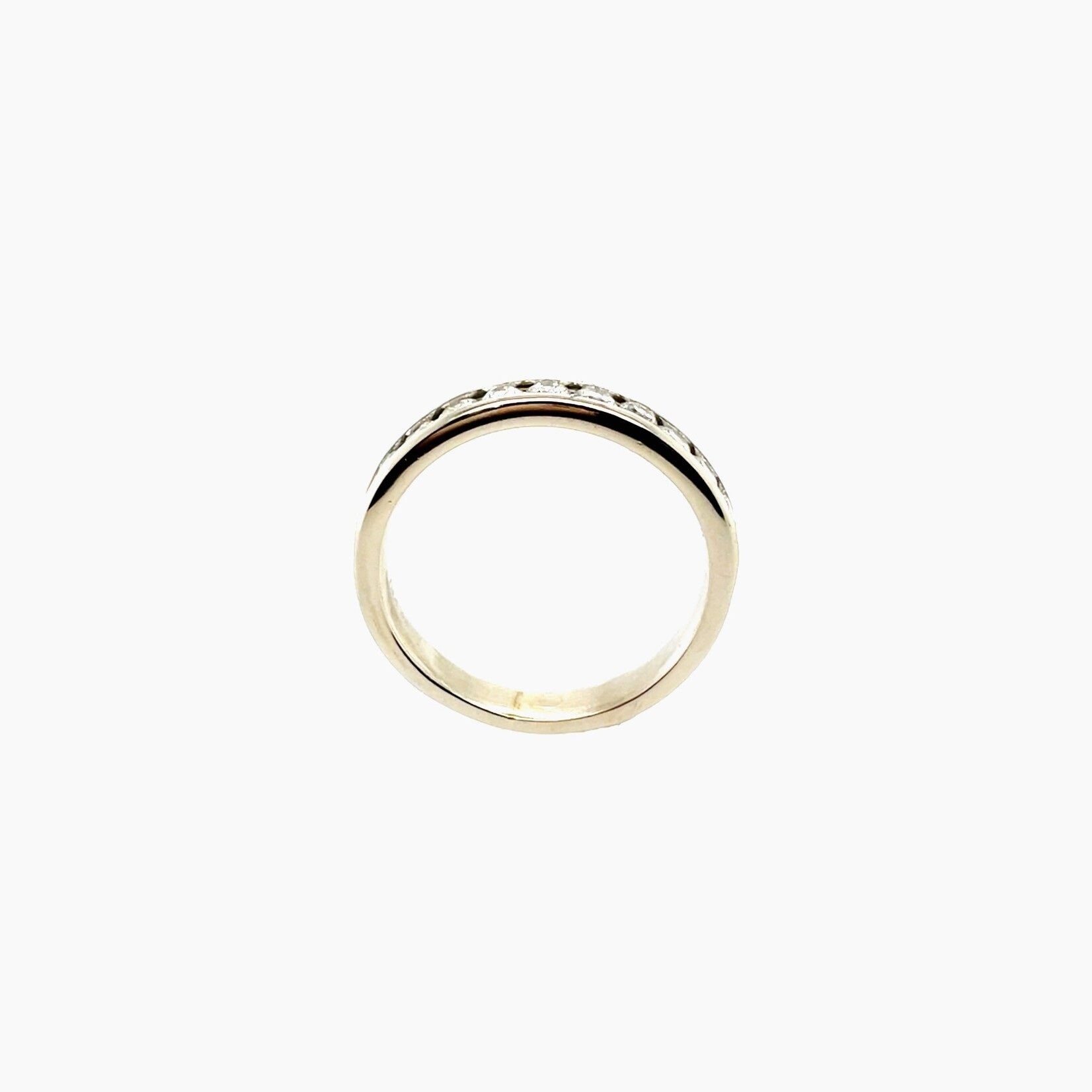 14K Ladies Diamond Wedding Band Size 5