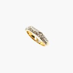 14K Yellow Gold Ring 0.2 Ctw Size 7.5