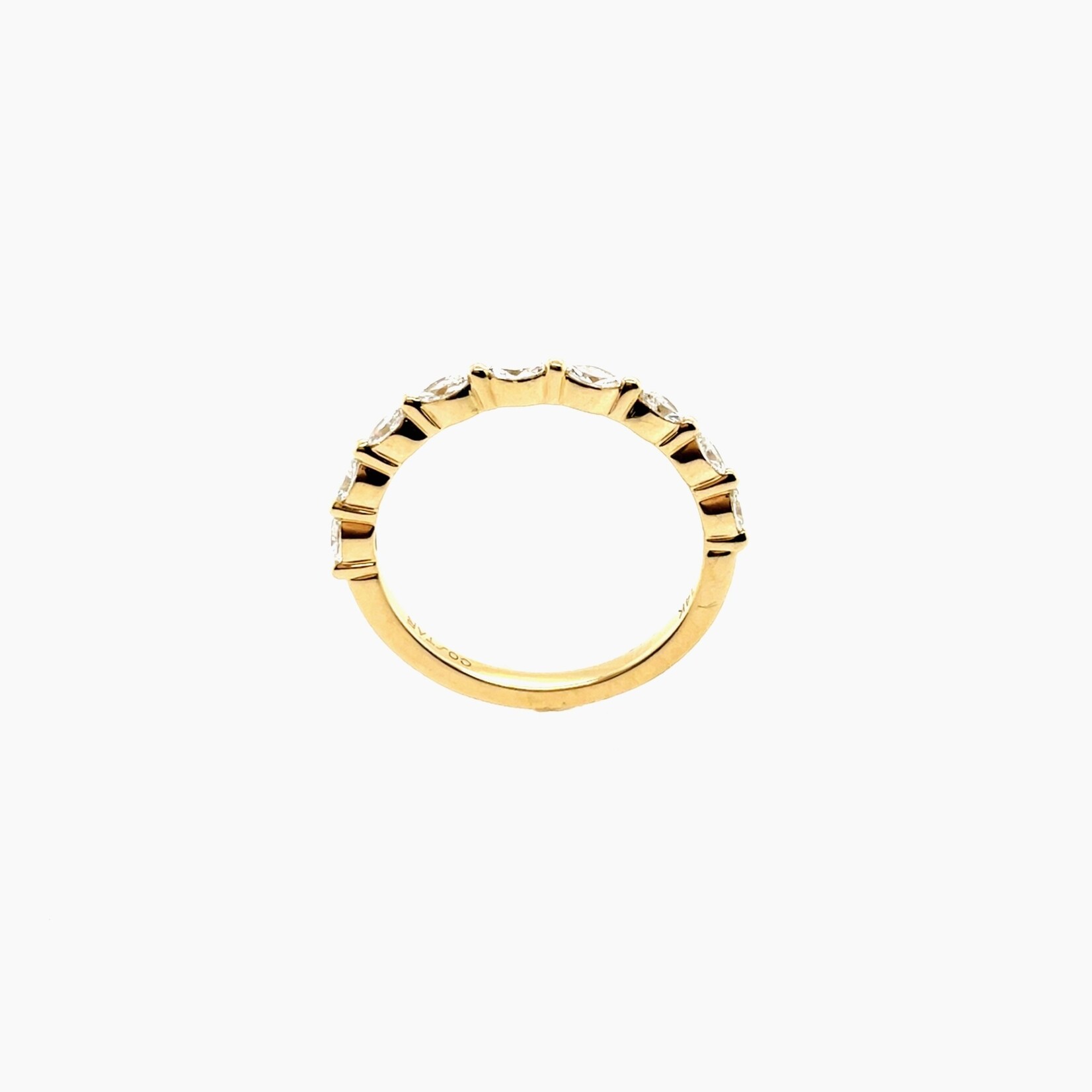 14K Marquise Diamond Band, Size 6