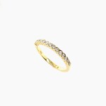 14Kt Yellow  Gold Diamond Band Size 6
