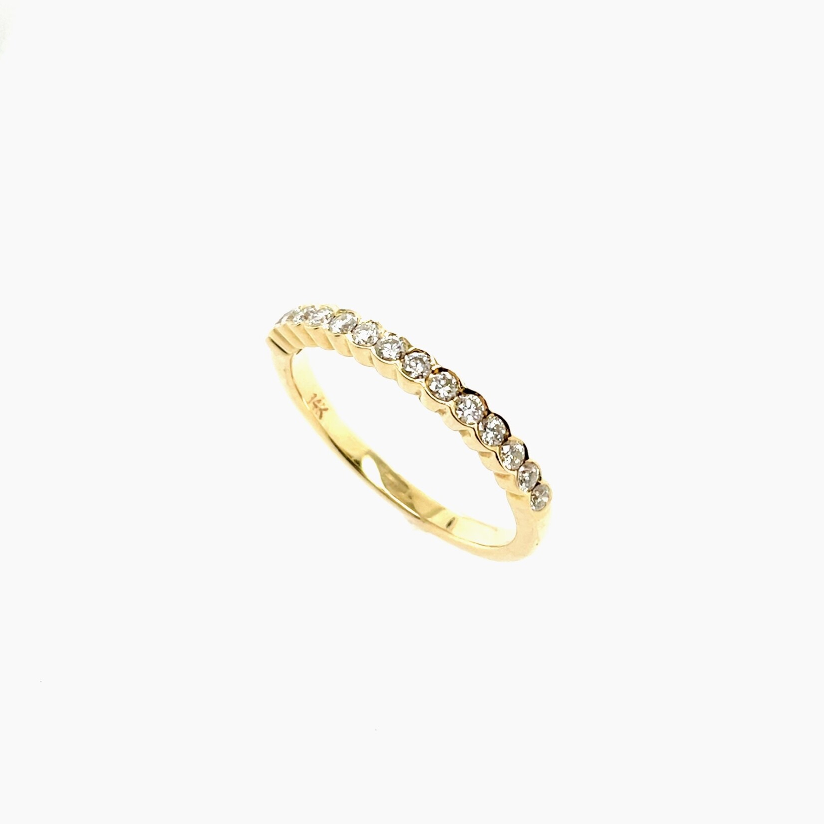 14Kt Yellow  Gold Diamond Band Size 6