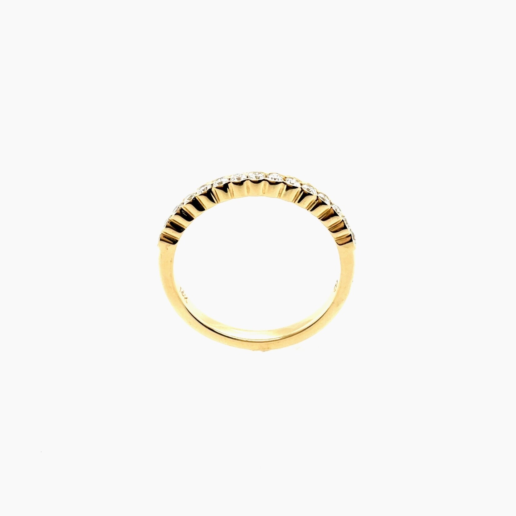 14Kt Yellow  Gold Diamond Band Size 6