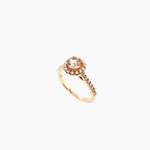 14K Rose Gold Diamond Size 6