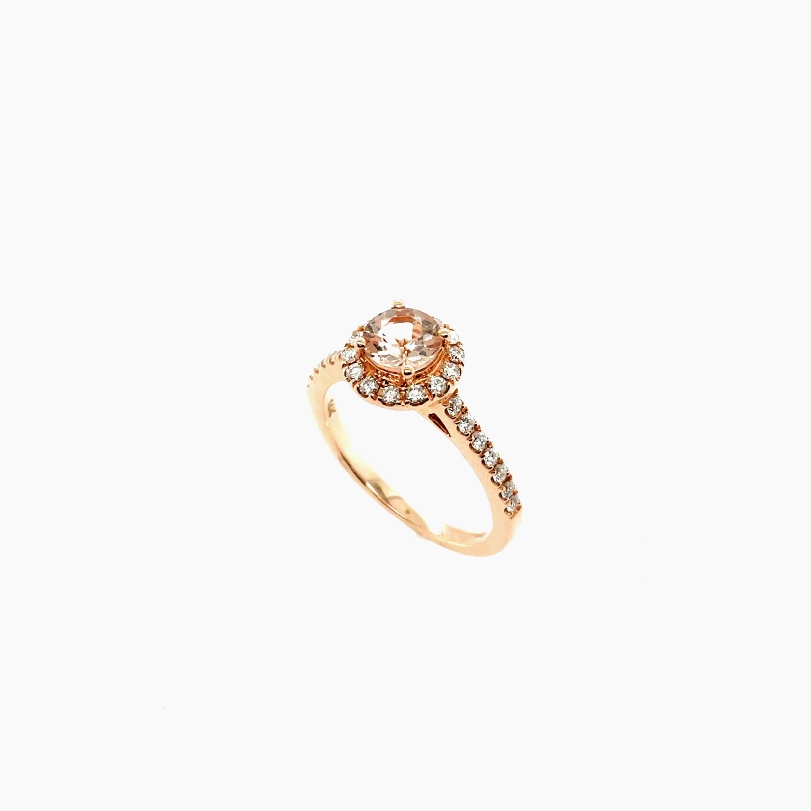 14K Rose Gold Dia .6 Ct 6 Mo .35 Ct, Size 6