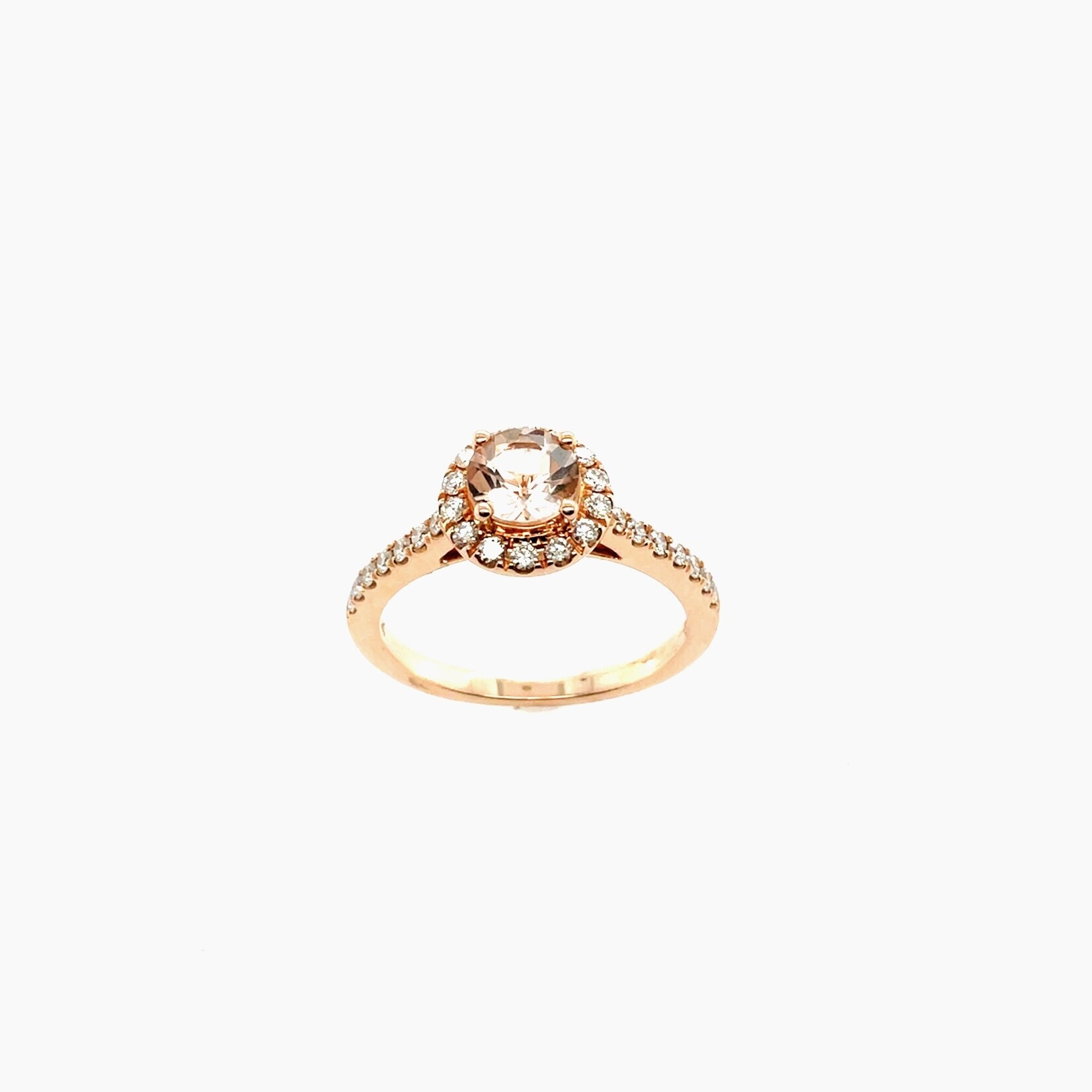 14K Rose Gold Dia .6 Ct 6 Mo .35 Ct, Size 6