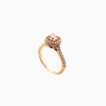 14K Rose Gold Morganite Size 6