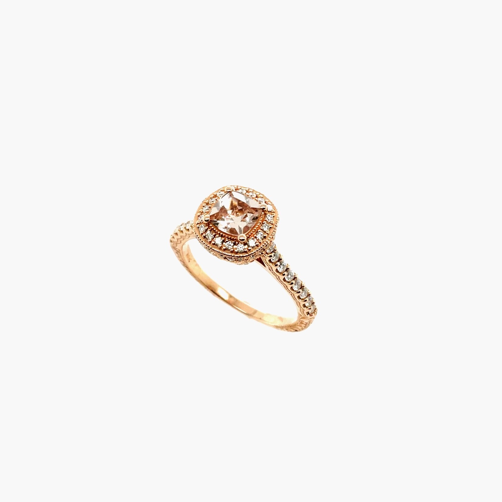 14K Rose Gold Morganite Size 6