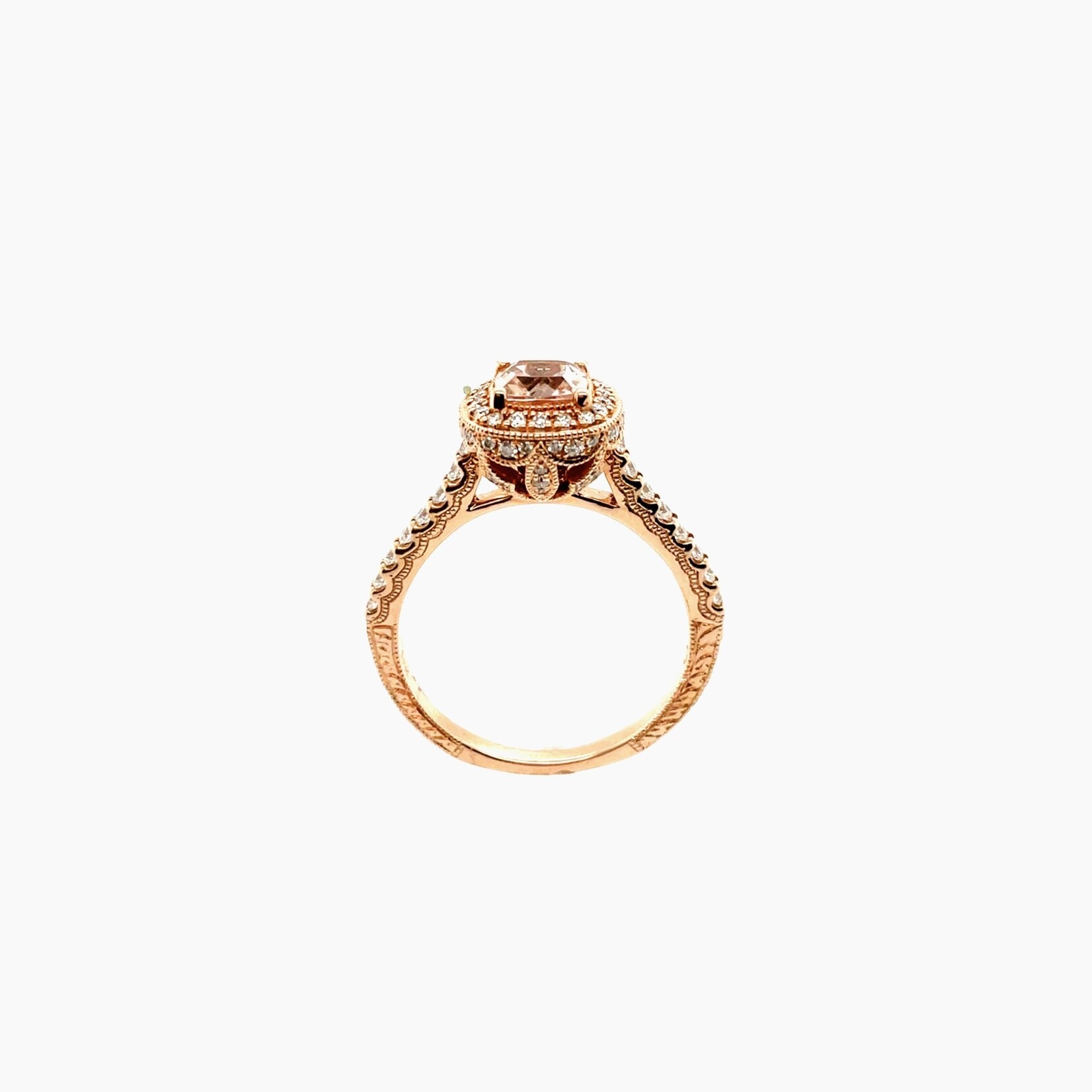 14K Rose Gold Morganite Size 6