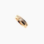 14K Rose Gold Diamond Band  Size 6