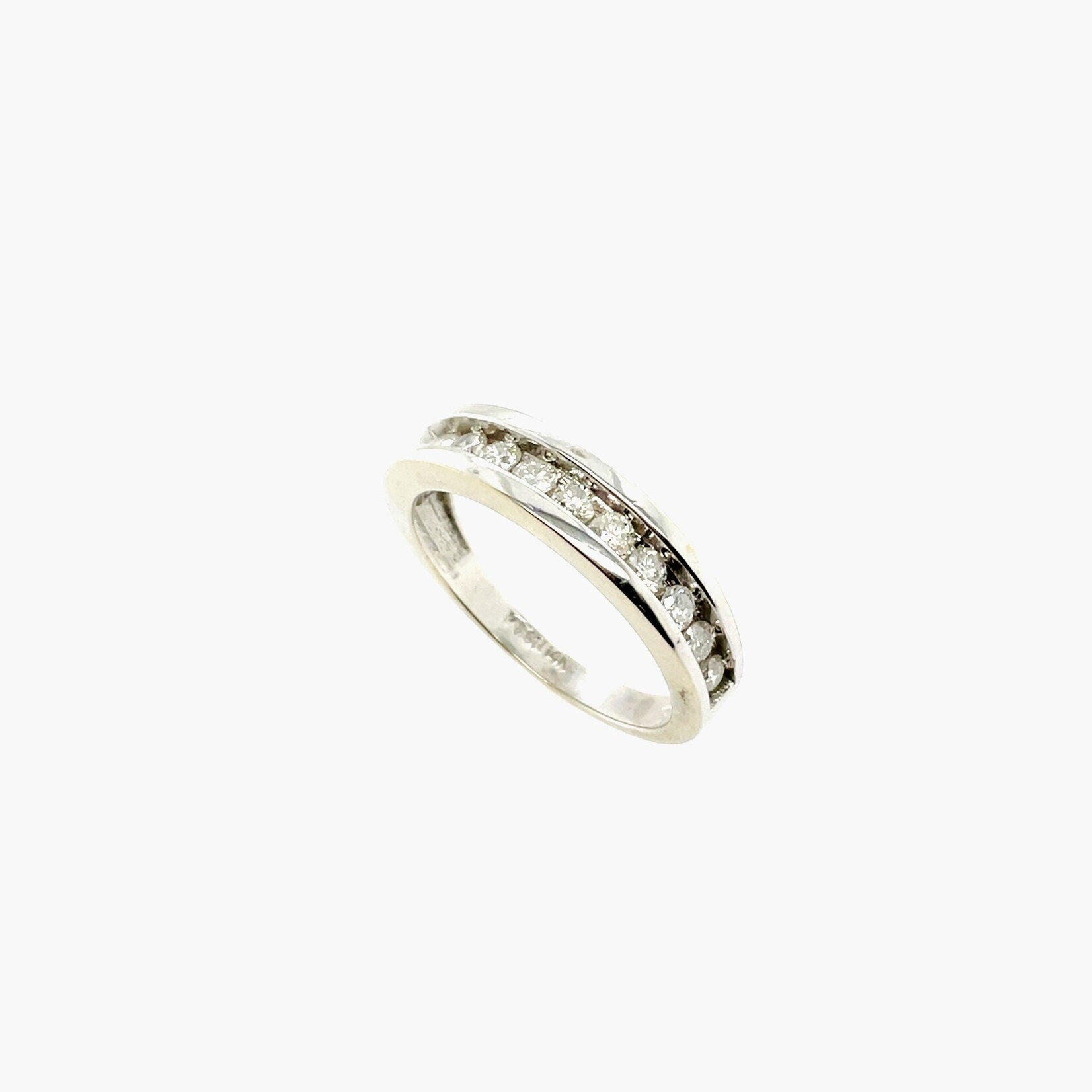 14K SI-1 Diamond Wedding Band Size 6.5