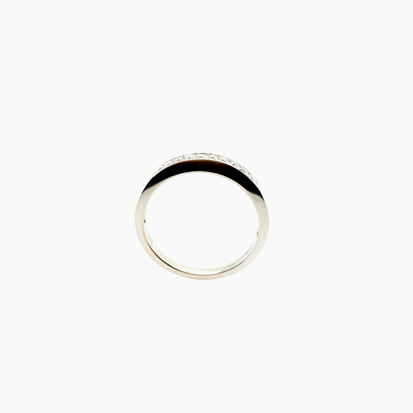 14Kt W G Ladies Dia Ring .14 Ctw Size 6