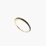 14K Black Diamond Ring Size 6