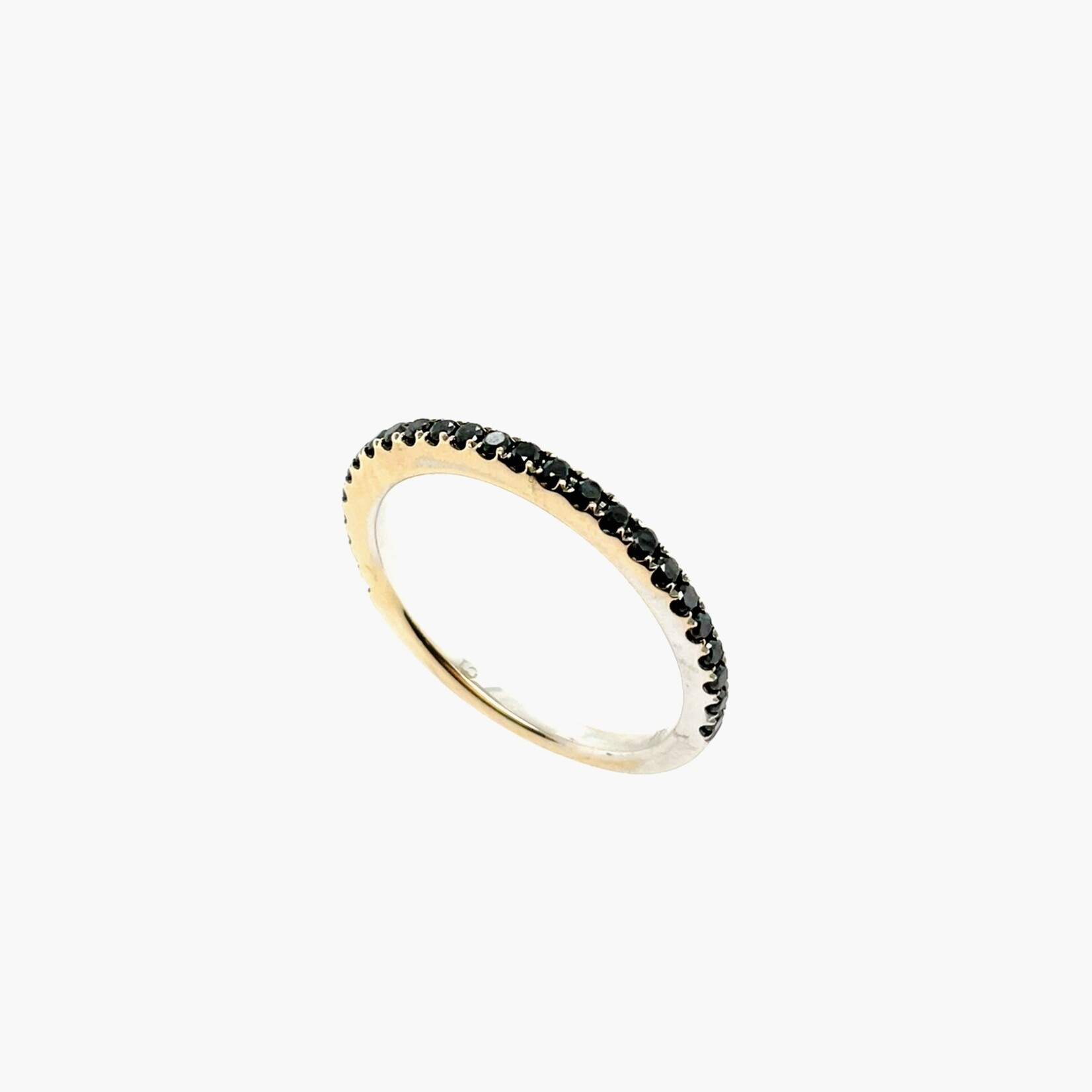 14K Black Diamond Ring Size 6