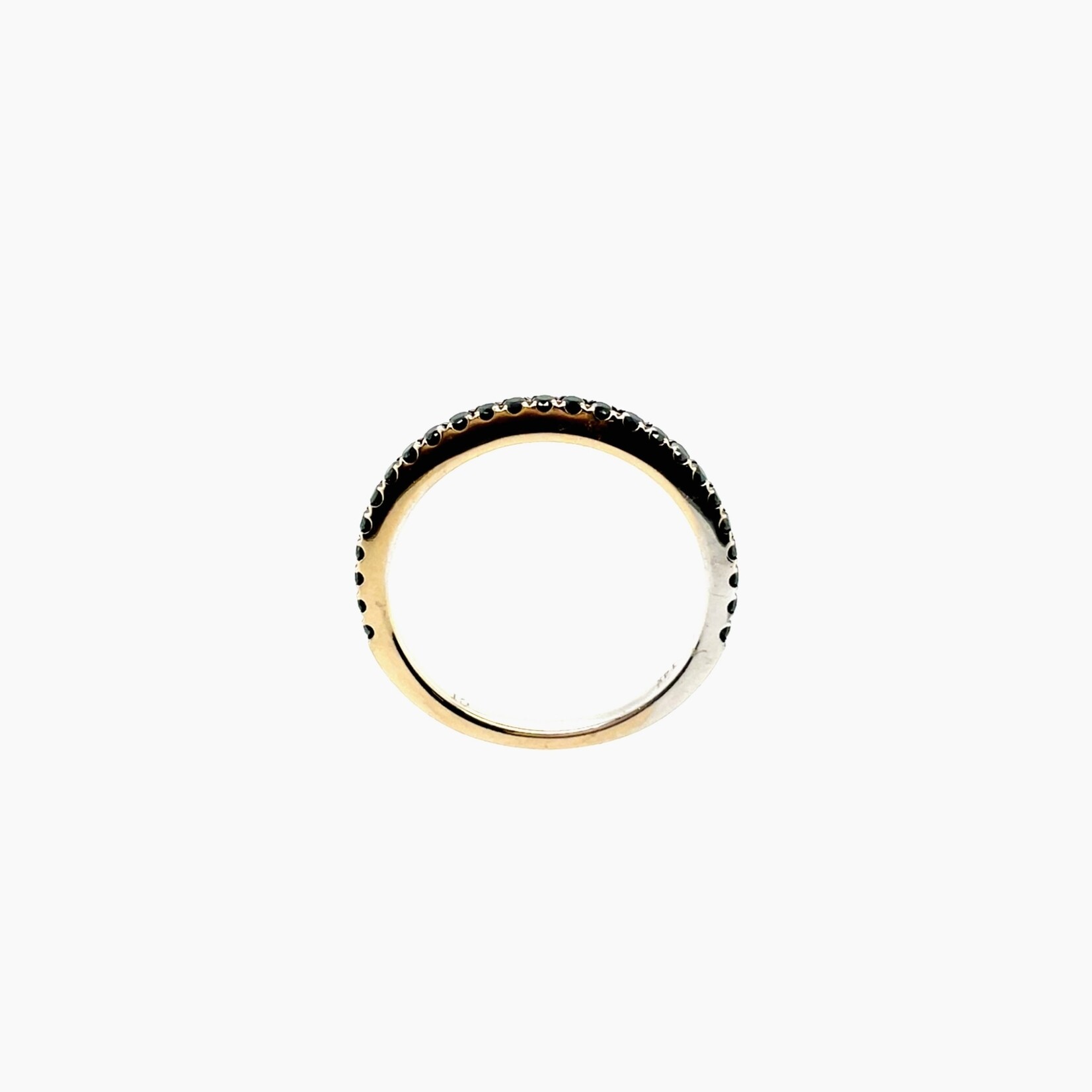14K Black Diamond Ring Size 6