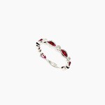 18K Diamond and Ruby Band Size 6.75