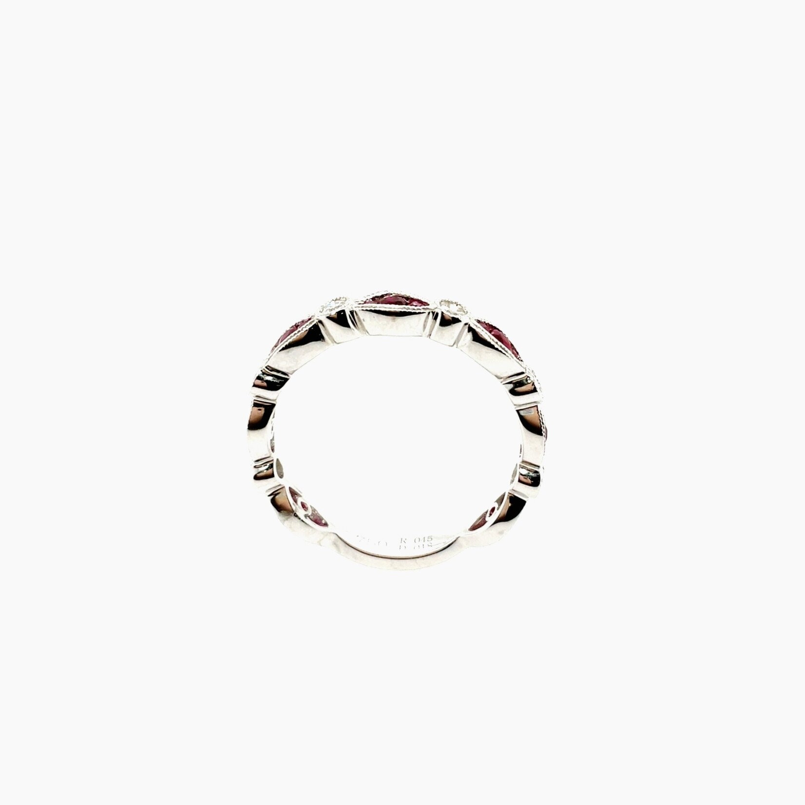 18K Diamond and Ruby Band Size 6.75