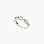 14K White Gold Infinity Band Size 6