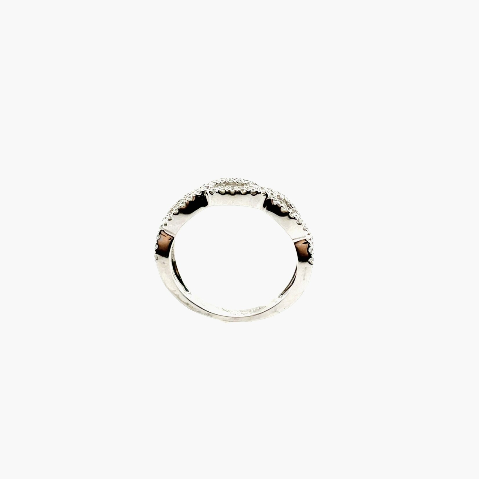 14K White Gold Infinity Band Size 6