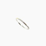 14Kt Y & W Gold Dia Band  0.10 Ctw VS2-SI1 FG Size 6