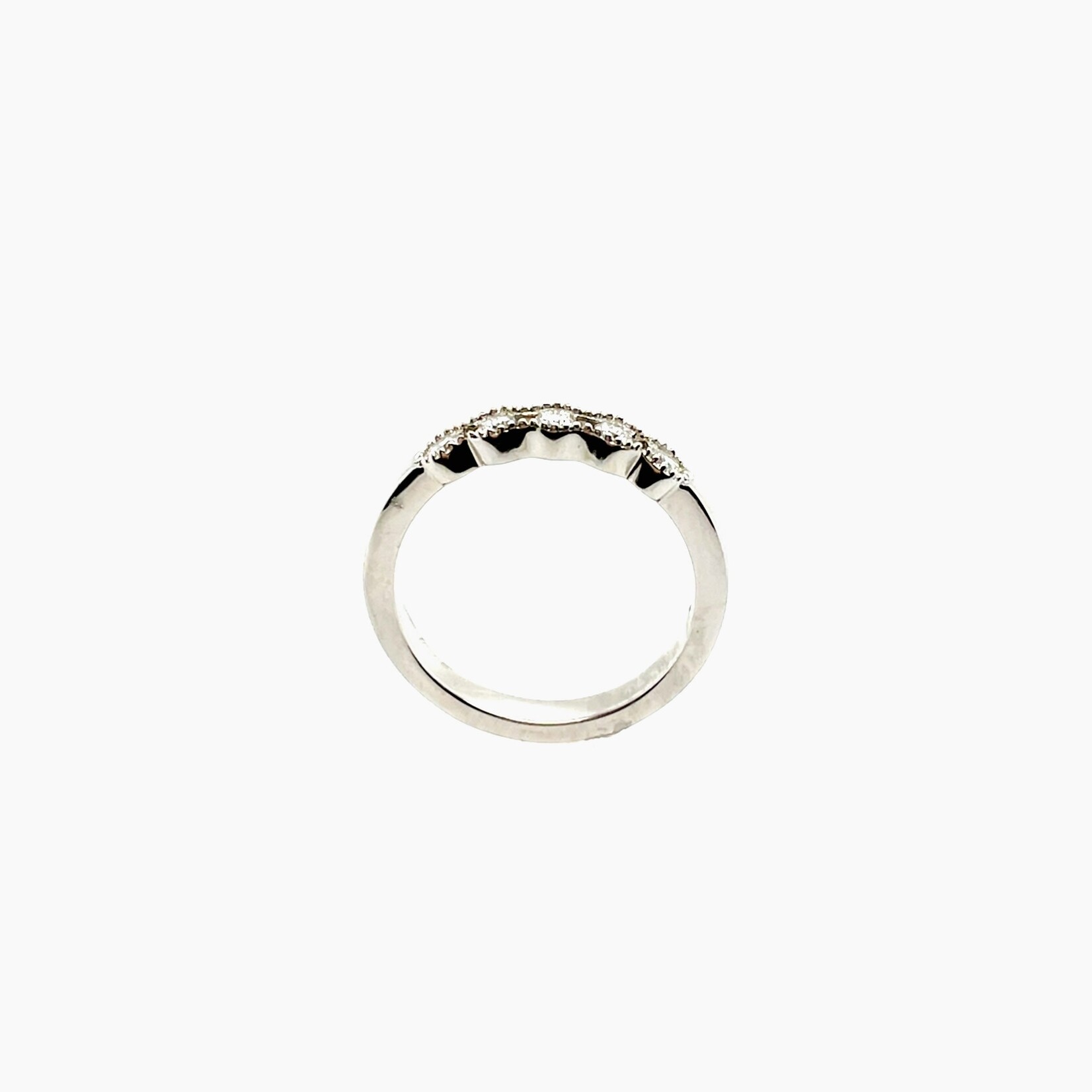 14KW Ladies Diamond Band, 0.20ct, Size 6