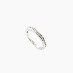 14 Kt White Gold Ladies Diamond Band, 0.40ct, #6