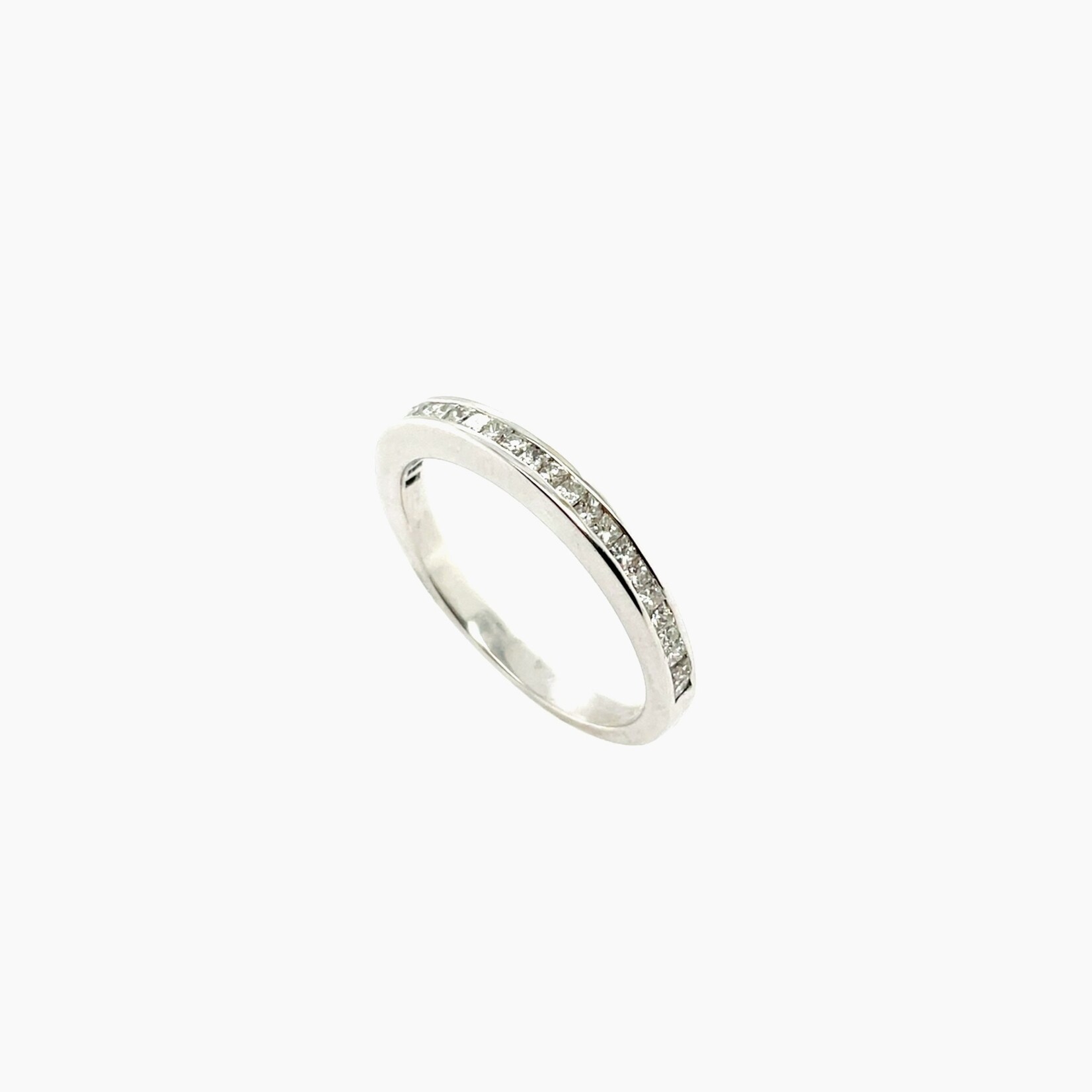 14 Kt White Gold Ladies Diamond Band, 0.40ct, #6