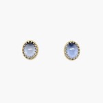 14k WG Chalcedony Earrings