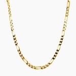 14 Kt YG Figaro Chain 4mm 20"