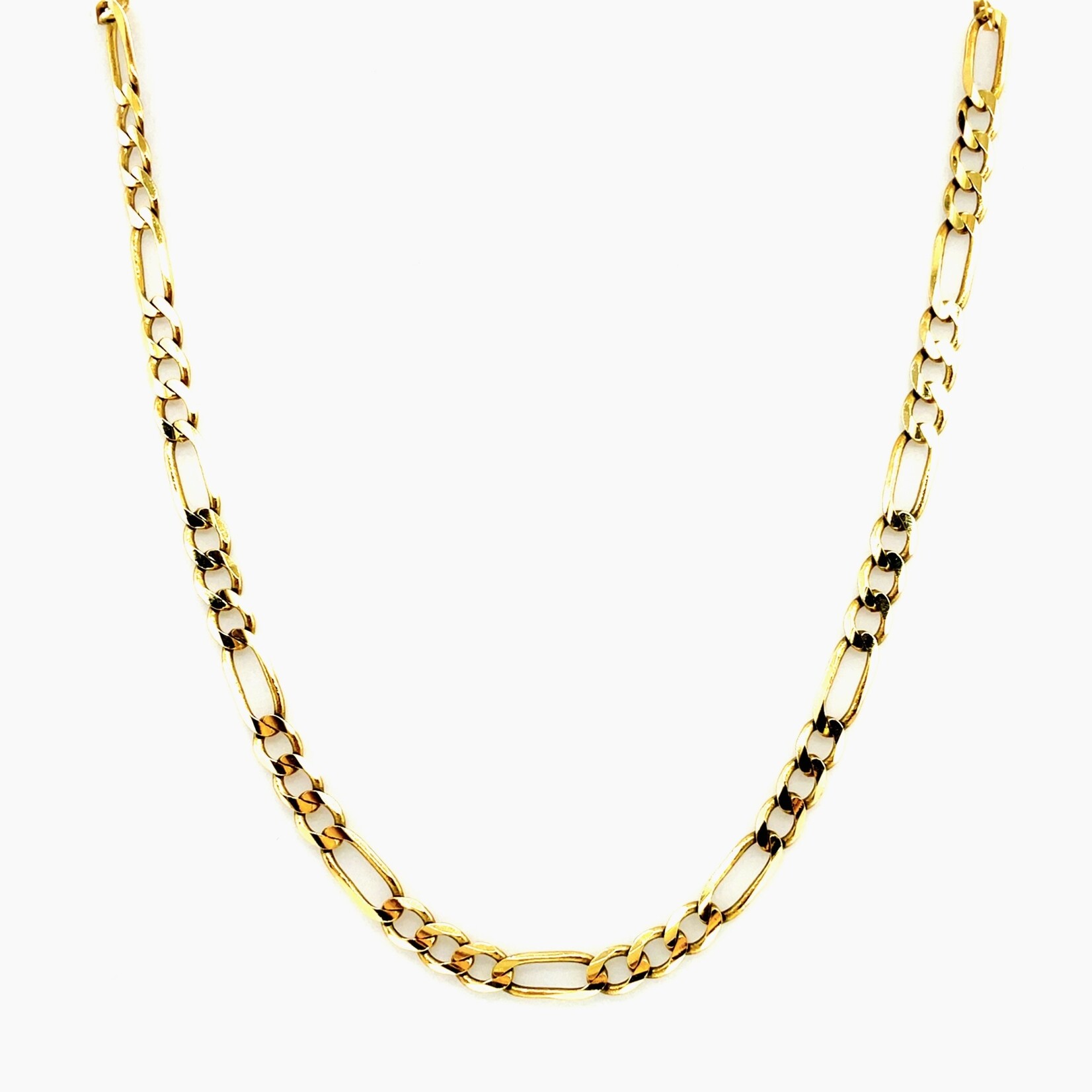 14 Kt YG Figaro Chain 4mm 20"