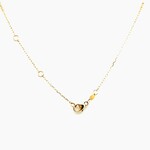 Yellow Mabe Pearl VS D Earrings Necklace