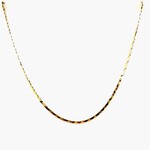 14 KT YG V Shape Diamond Cut Ladies Chain