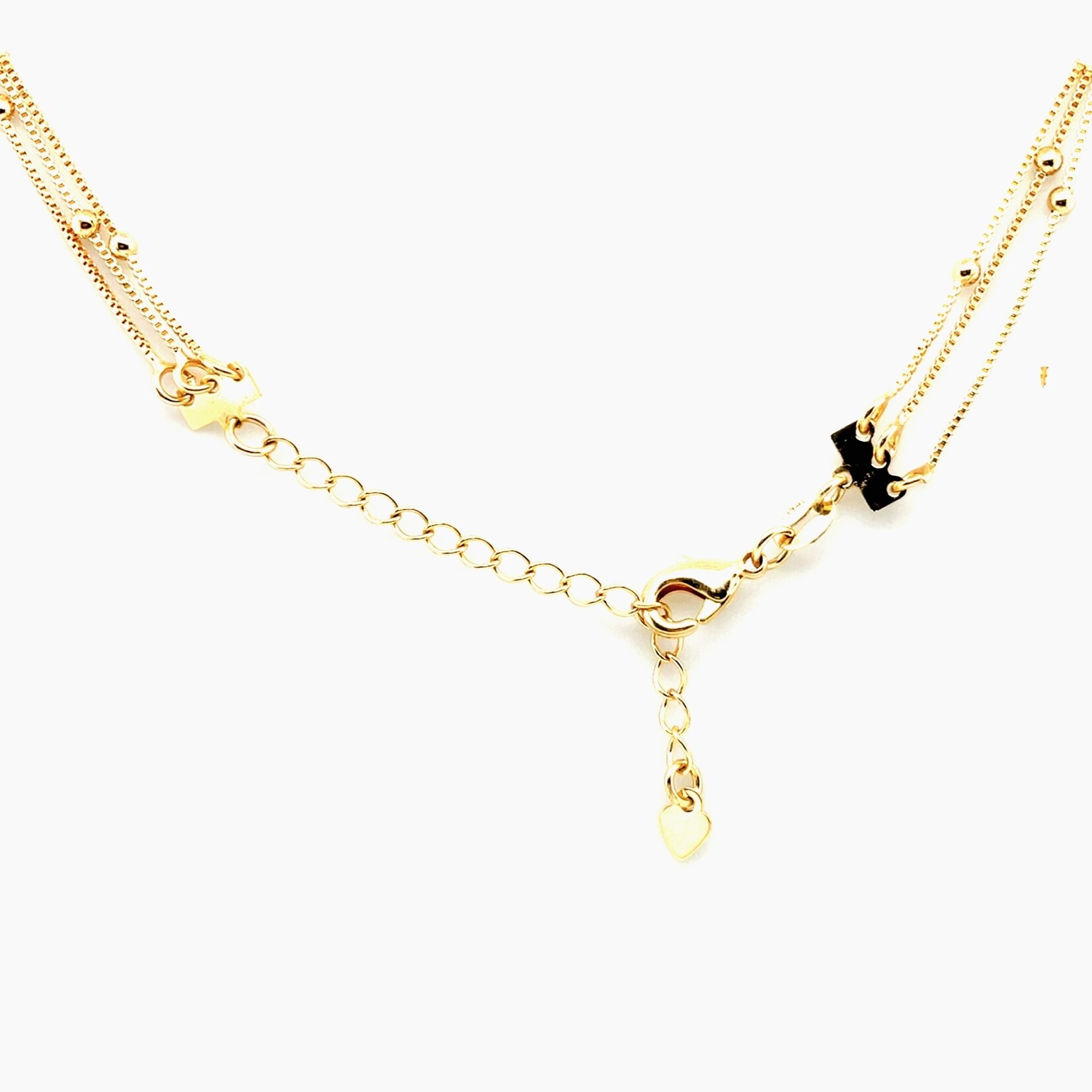 Gold Plated Triple Station Bead Chain
