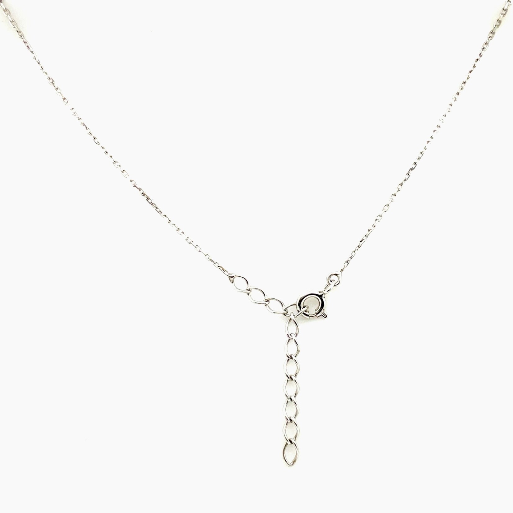 Sterling Silver Chain & Qtz Pendant Set