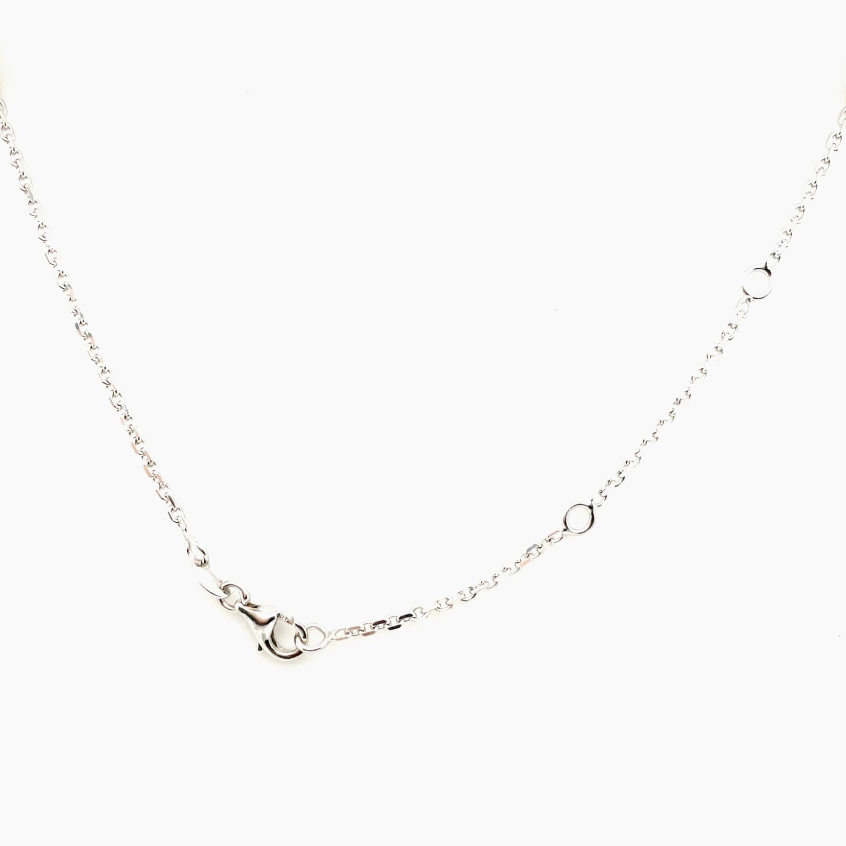 Z's Creations 14k White Gold Cable Chain, 18"