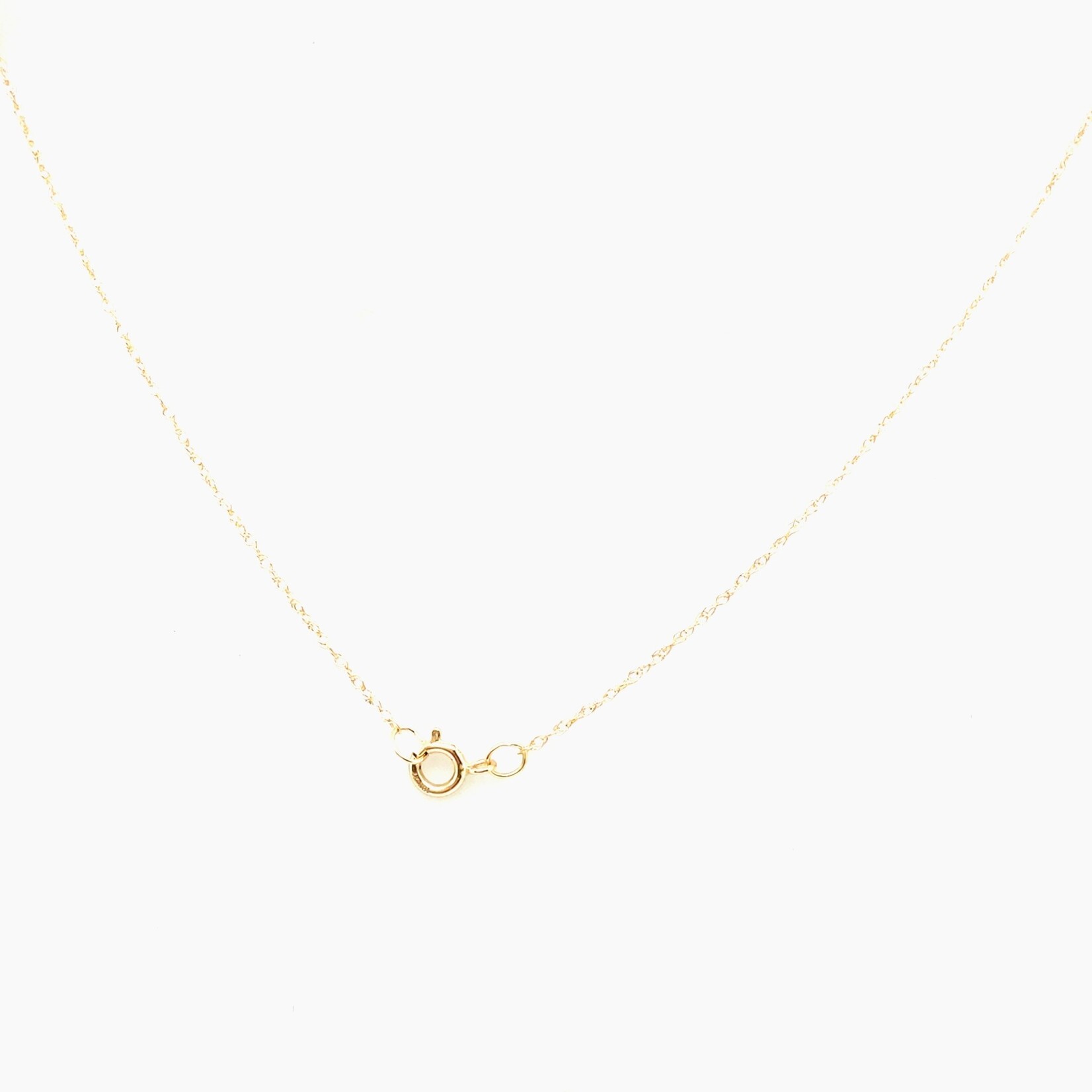10 KT YG 5mm Peridot Heart Necklace w/ 18" chain