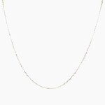 Z's Creations 14K White Gold 18" Cable Chain