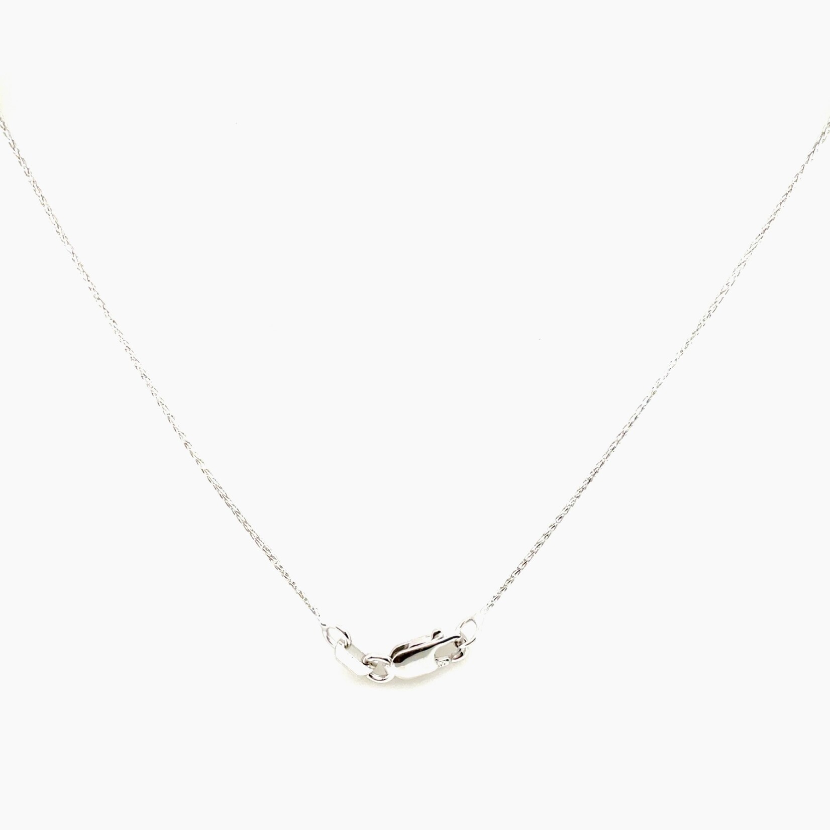 10K White Gold Baby Wheat Chain, 18"