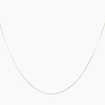 10K White Gold Baby Wheat Chain, 16"