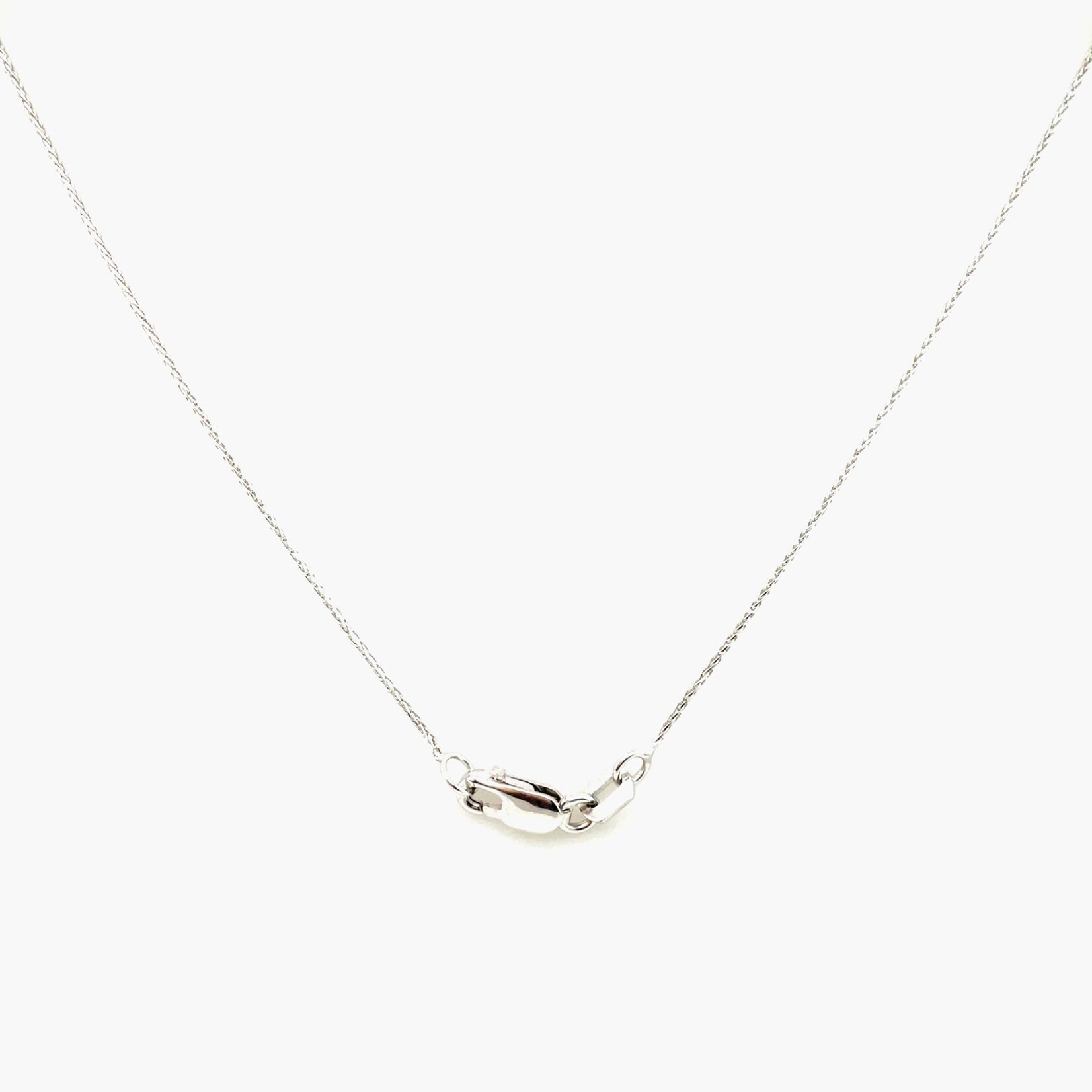 10K White Gold Baby Wheat Chain, 16"