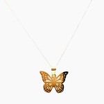 10 Kt YG Butterfly Pendant