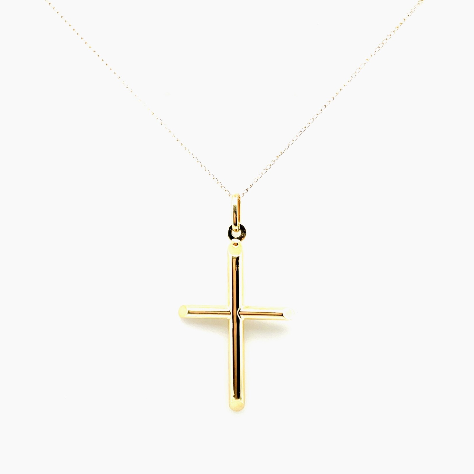 10 Kt YG Cross w/ 16" Chain