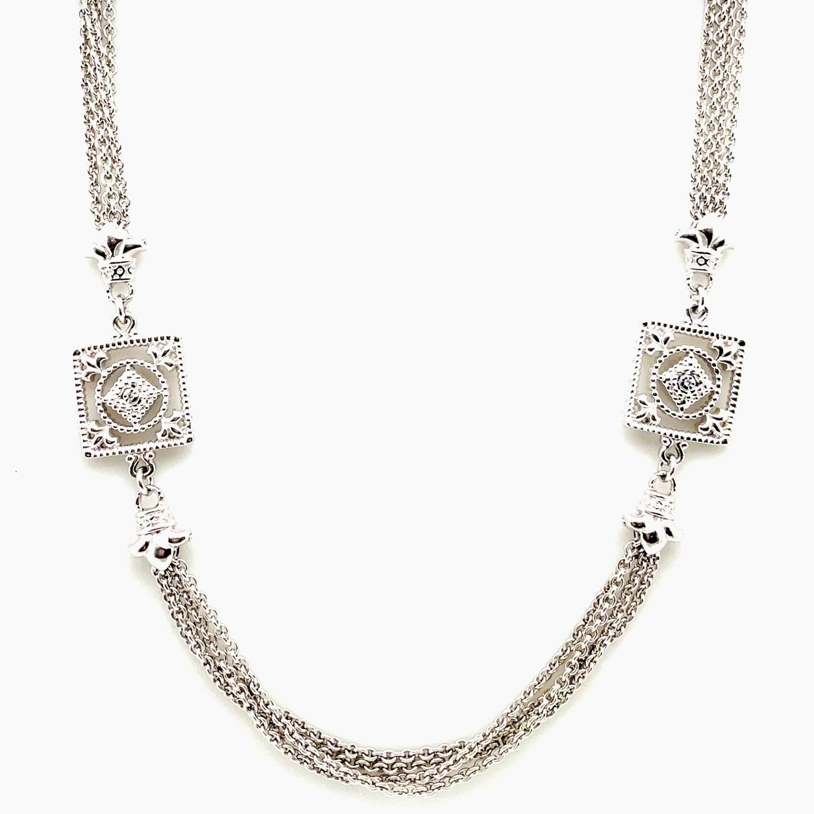 Silver Euphoria Necklace, 36"
