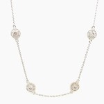 Euphoria Silver Designer Necklace .07 Ctw