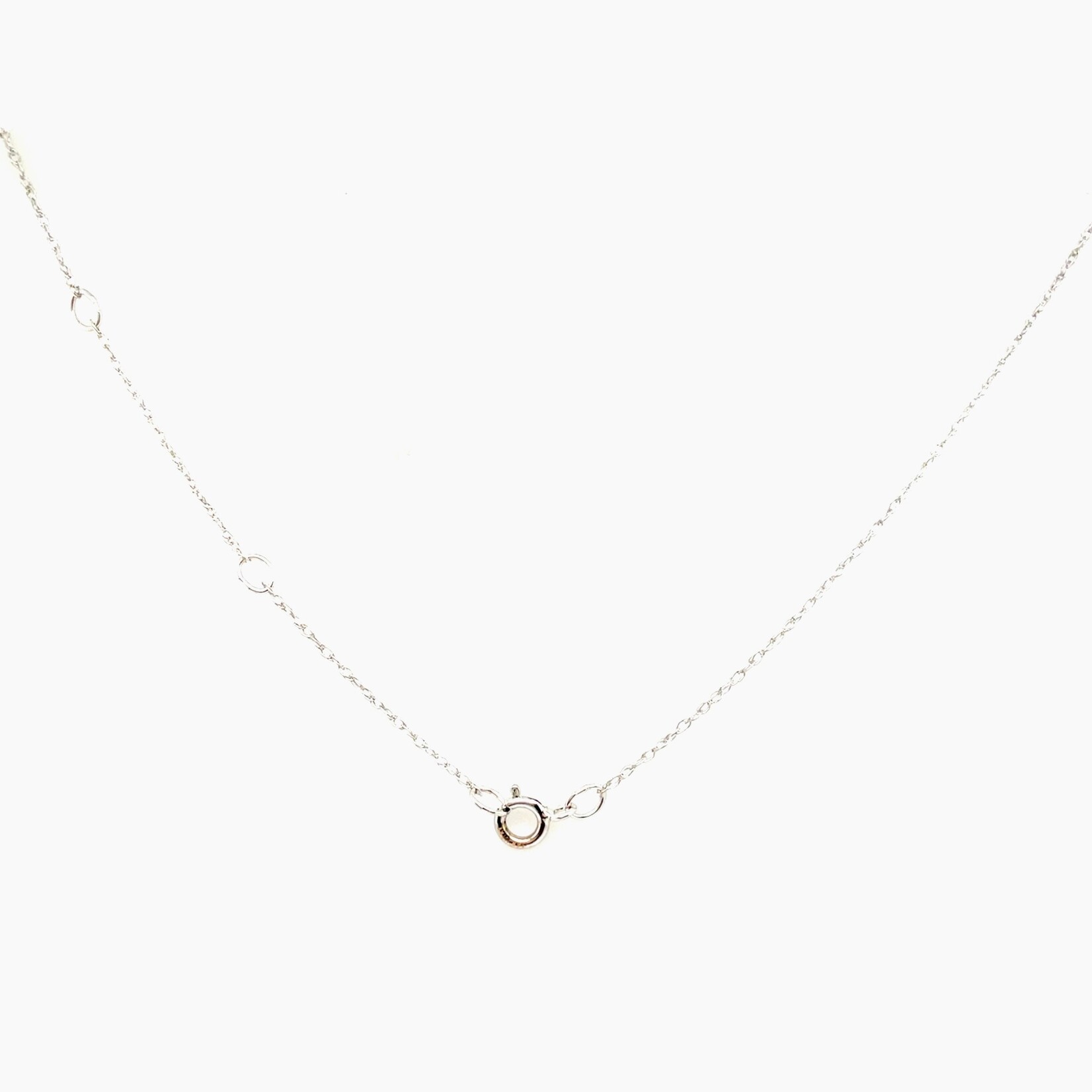 14 Kt WG 18" Chain & Dragonfly Necklace