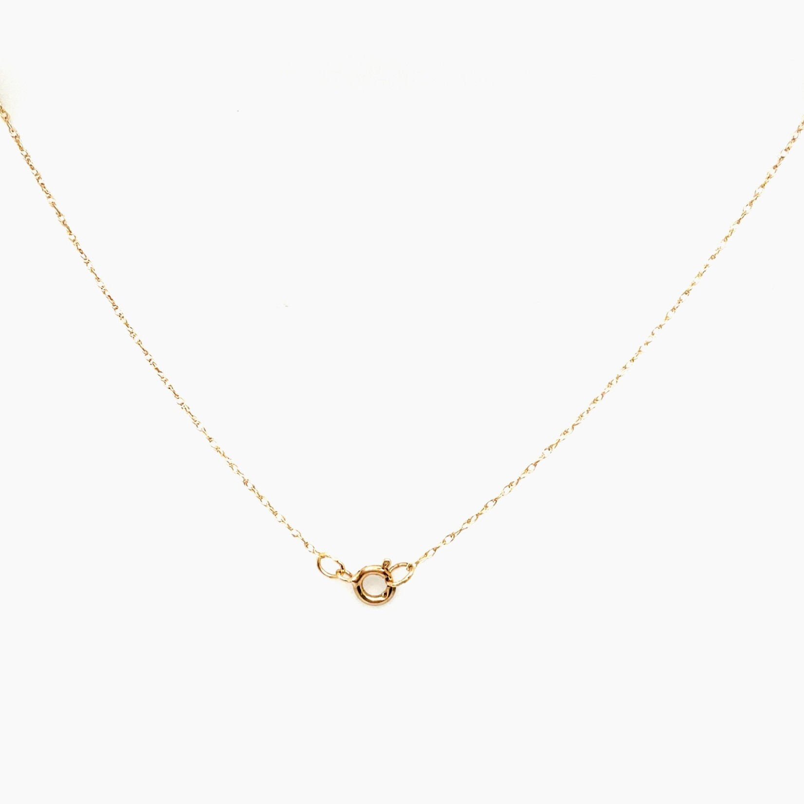 14 Kt Ladies 18' Chain & Dia Heart Pendant 1. Ctw
