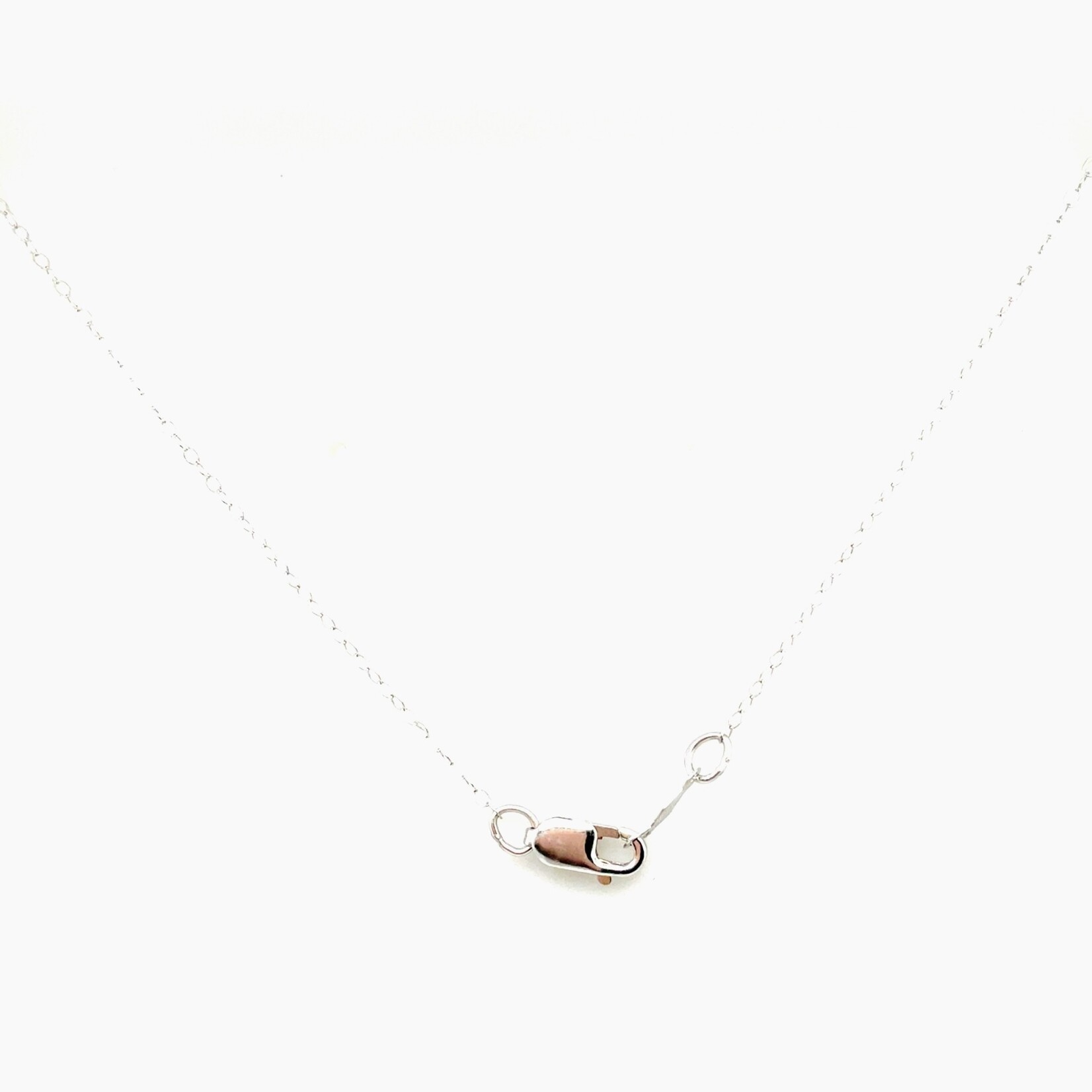 14 Kt WG 18' Chain and Diamond Pendant .32 Ctw