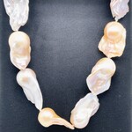 18" Rose Baroque Pearl Necklace