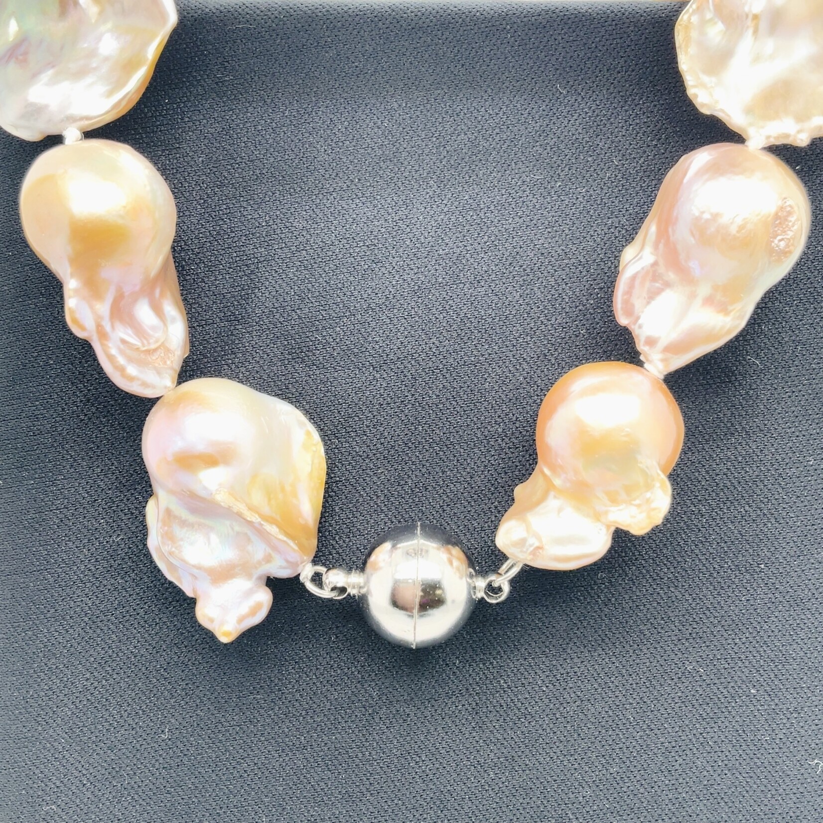 18" Rose Baroque Pearl Necklace