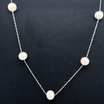 Sterling Silver & Pearls (7-8mm) Necklace Set