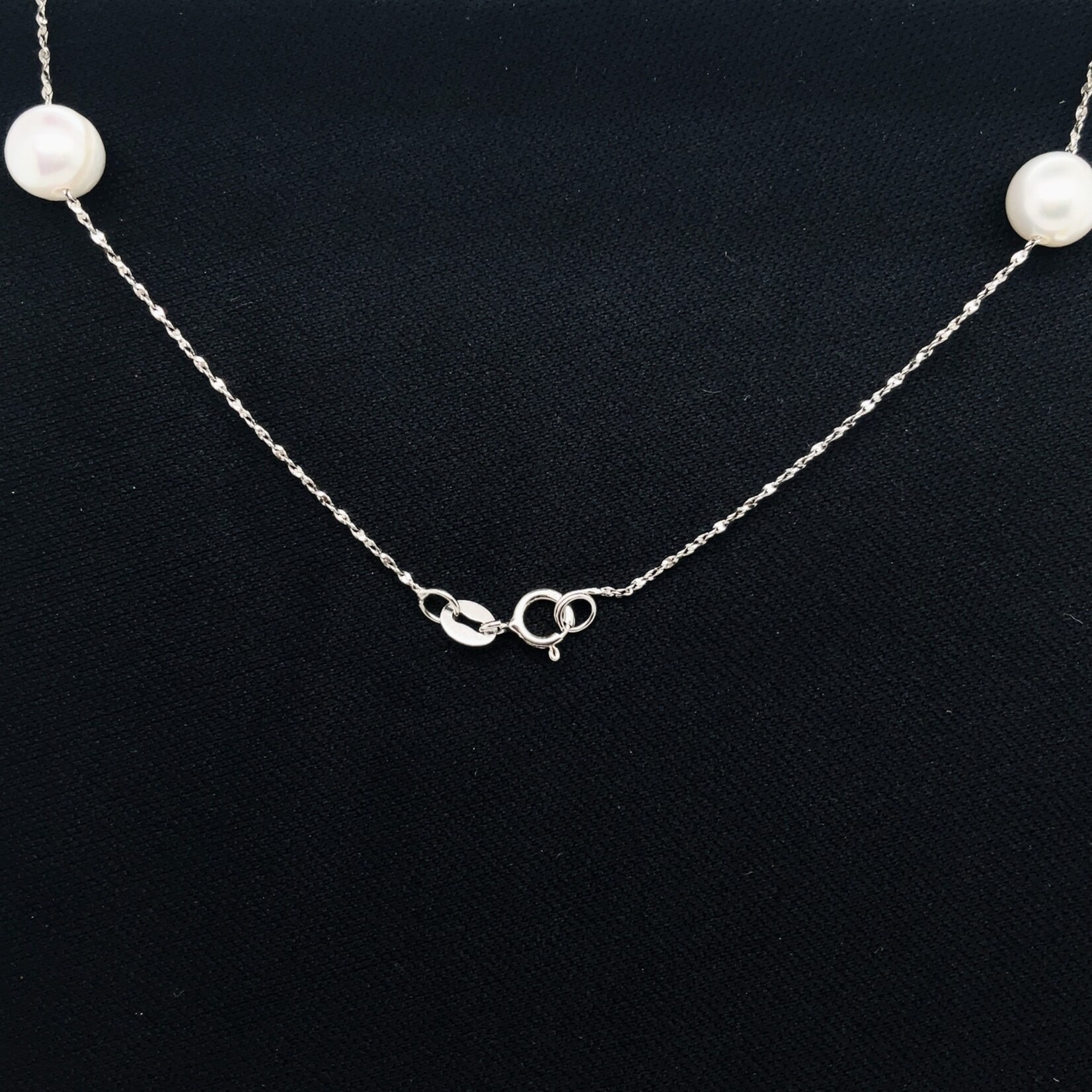 Sterling Silver & Pearls (7-8mm) Necklace Set